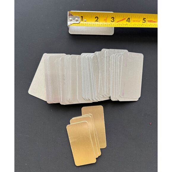 Sublimation Tag Blanks Lot 111 Pieces Aluminum Vinyl NWOT Crafts DYI - Picture 7 of 8